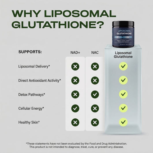 Liposomal Glutathione – Superior Absorption with Resveratrol, Vitamin C, Selenium & Vitamin B2