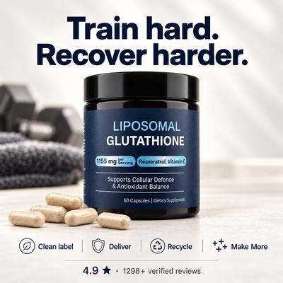Liposomal Glutathione – Superior Absorption with Resveratrol, Vitamin C, Selenium & Vitamin B2